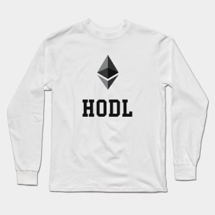 HODL Ethereum Logo Long Sleeve T-Shirt